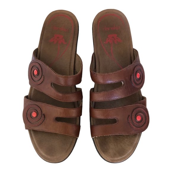 Dansko Dixie Full Grain Cognac Women's Sandals Brown Size EU 40-US 8.5 - Picture 5 of 7